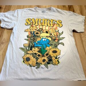 Sunflower Smurf Cream Tee 🌻Size Large